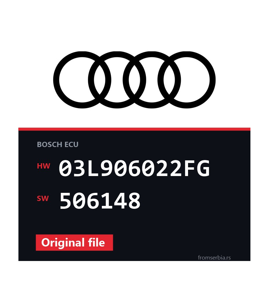 Audi Q5 03L906022FG 506148 original ECU file