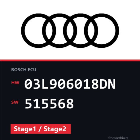 Audi Q5 03L906018DN 515568 Stage1 / Stage2 tuning file