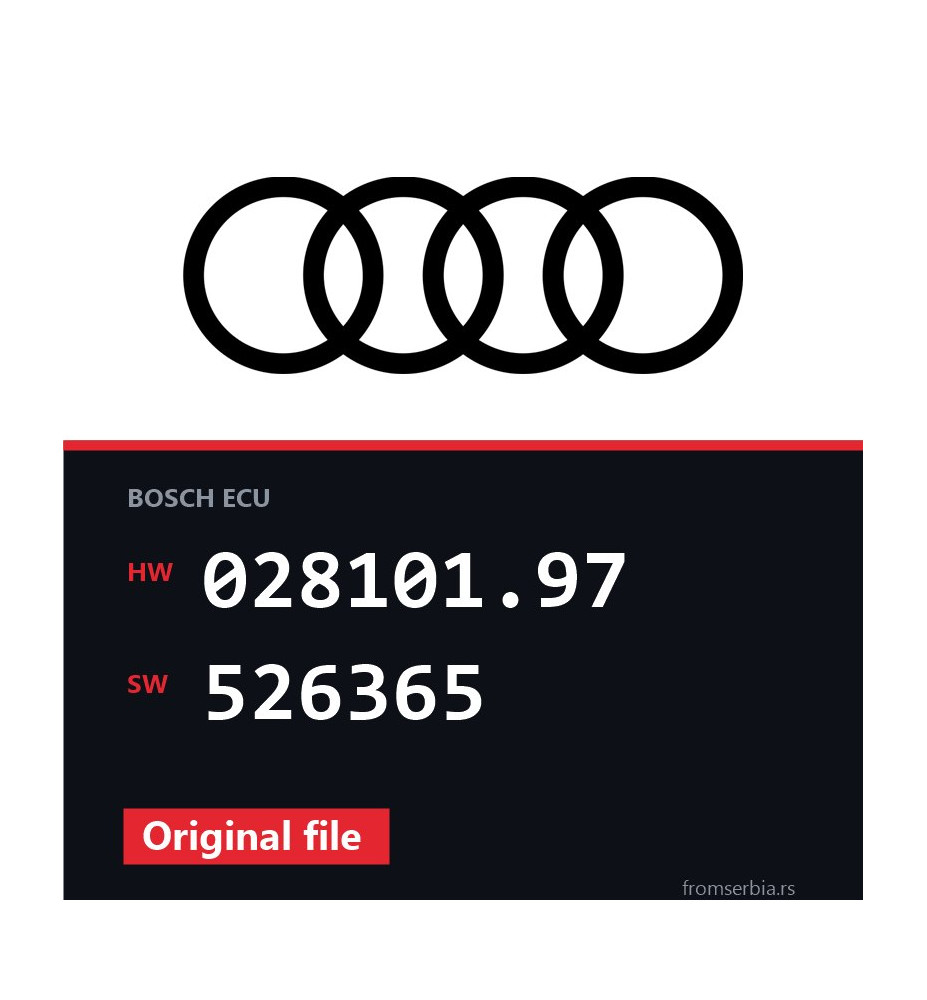 Audi Q5 028101.97 526365 original ECU file