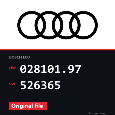 Audi Q5 028101.97 526365 original ECU file