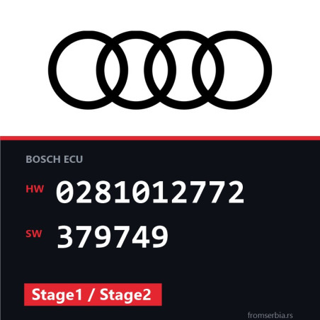 Audi Q7 0281012772 379749 Stage1 / Stage2 tuning file