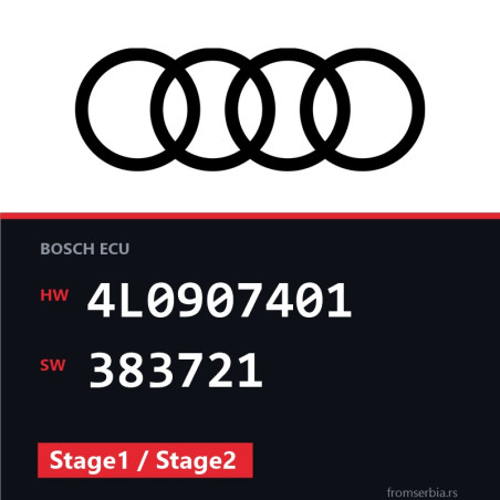 Audi Q7 4L0907401 383721 Stage1 / Stage2 tuning file