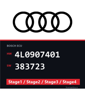 Audi Q7 4L0907401 383723 Stage1 / Stage2 / Stage3 / Stage4 tuning file