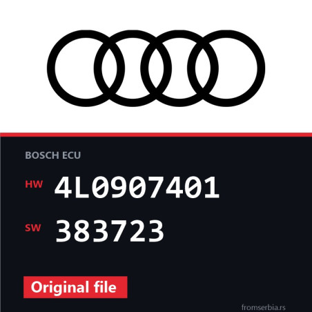 Audi Q7 4L0907401 383723 original ECU file