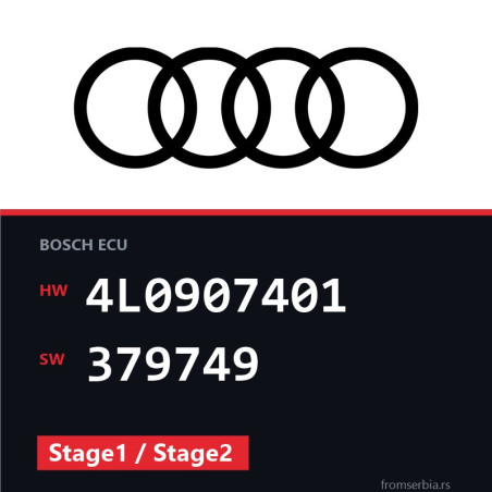 Audi Q7 4L0907401 379749 Stage1 / Stage2 tuning file