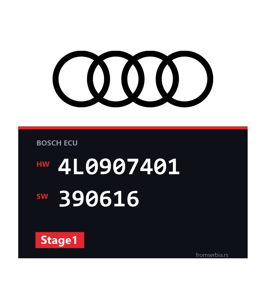 Audi Q7 4L0907401 390616 Stage1 tuning file