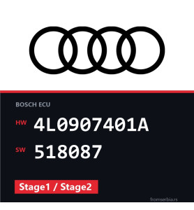 Audi Q7 4L0907401A 518087 Stage1 / Stage2 tuning file