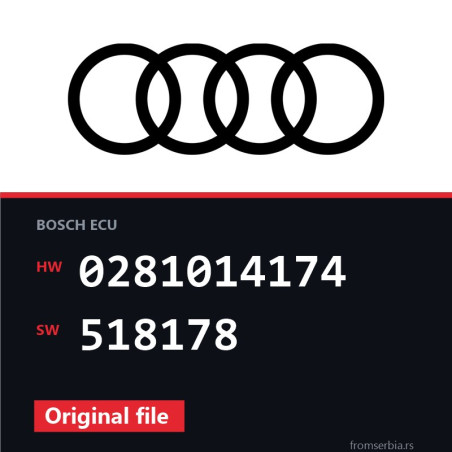 Audi Q7 0281014174 518178 original ECU file