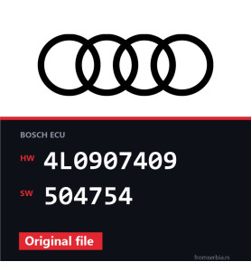 Audi Q7 4L0907409 504754 original ECU file