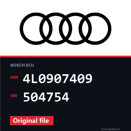 Audi Q7 4L0907409 504754 original ECU file