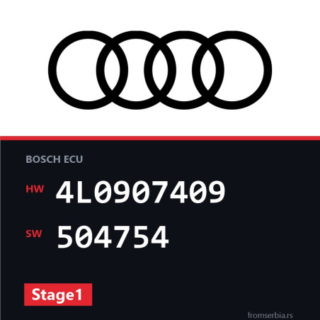 Audi Q7 4L0907409 504754 Stage1 tuning file