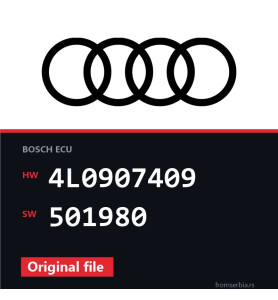 Audi Q7 4L0907409 501980 original ECU file