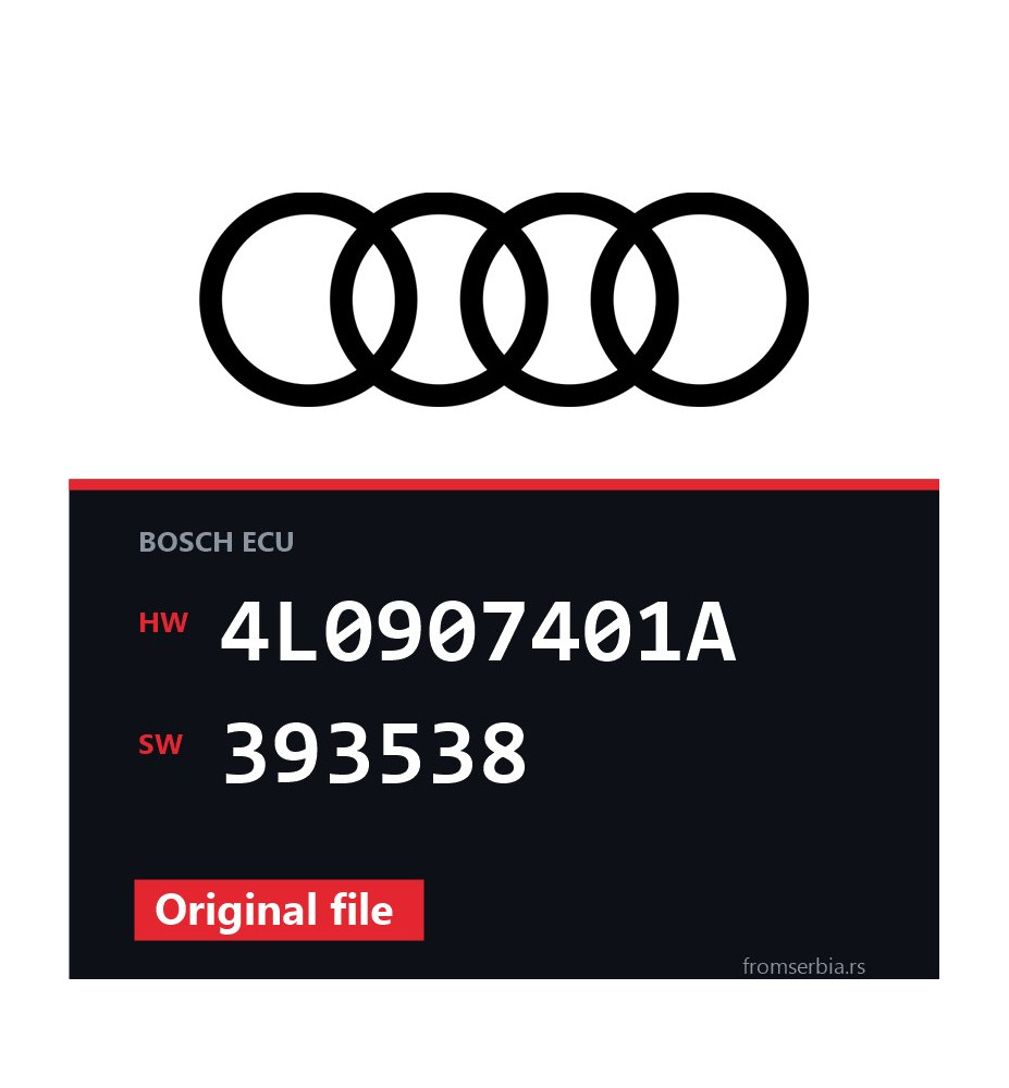 Audi Q7 4L0907401A 393538 original ECU file