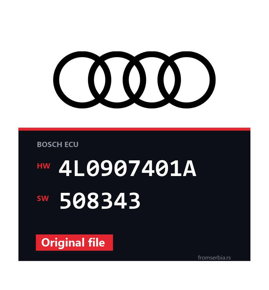 Audi Q7 4L0907401A 508343 original ECU file