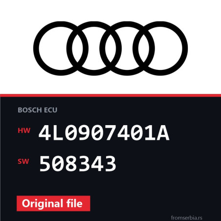 Audi Q7 4L0907401A 508343 original ECU file