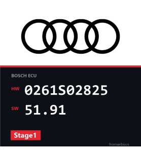 Audi RS3 0261S02825 51.91 Stage1 tuning file
