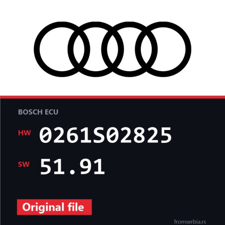 Audi RS3 0261S02825 51.91 original ECU file