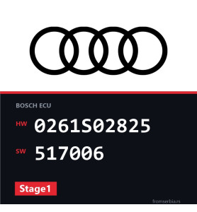 Audi RS3 0261S02825 517006 Stage1 tuning file