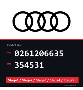 Audi 0261206635 354531 Stage1 / Stage2 / Stage3 / Stage4 / Stage5 file
