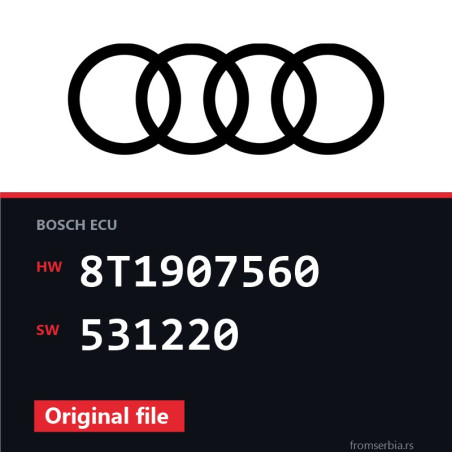 Audi RS4 8T1907560 531220 original ECU file