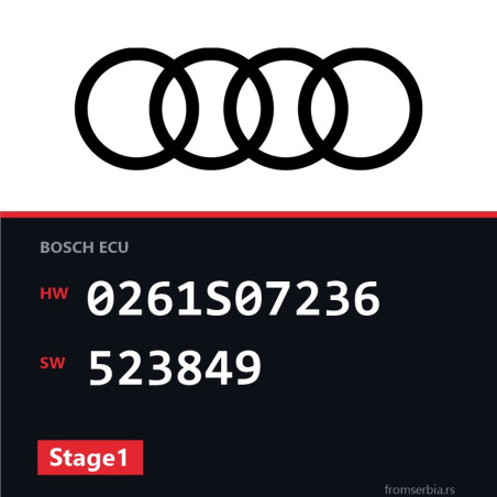 Audi RS5 0261S07236 523849 Stage1 tuning file