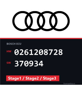 Audi RS6 0261208728 370934 Stage1 / Stage2 / Stage3 tuning file