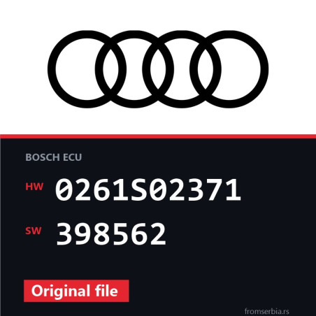 Audi RS6 0261S02371 398562 original ECU file