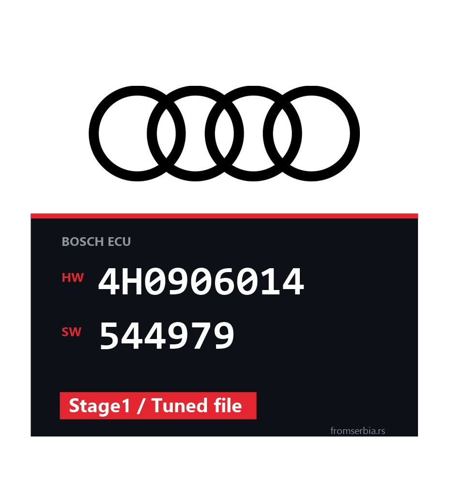 Audi RS6 4H0906014 544979 Stage1 / Tuned file tuning file