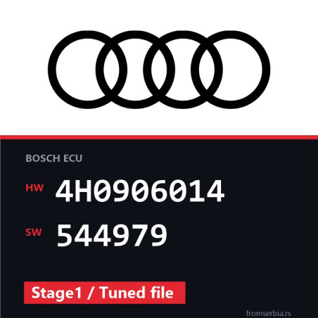 Audi RS6 4H0906014 544979 Stage1 / Tuned file tuning file