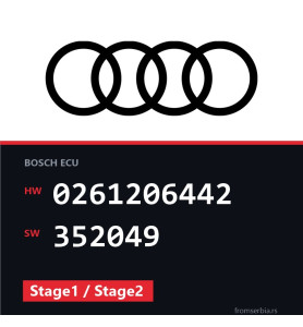 Audi S3 0261206442 352049 Stage1 / Stage2 tuning file