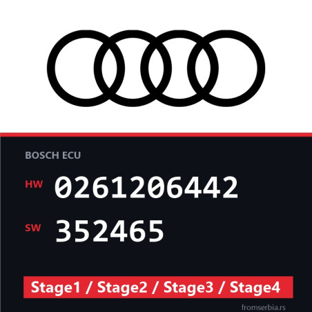 Audi 0261206442 352465 Stage1 / Stage2 / Stage3 / Stage4 file