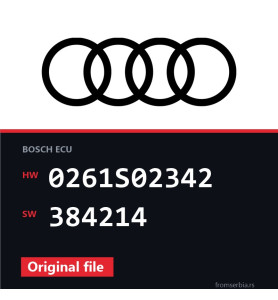 Audi S3 0261S02342 384214 original ECU file