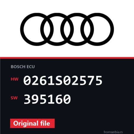 Audi S3 0261S02575 395160 original ECU file