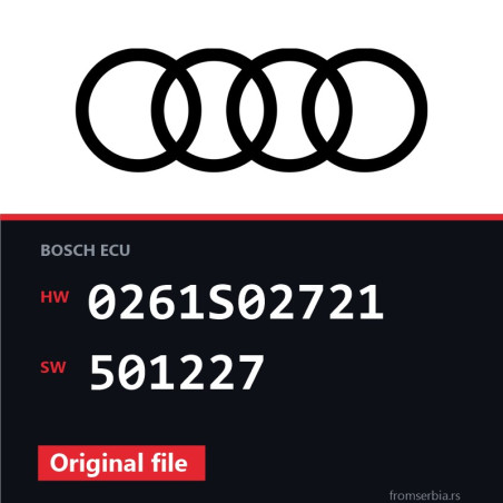 Audi S3 0261S02721 501227 Stage1 tuning file