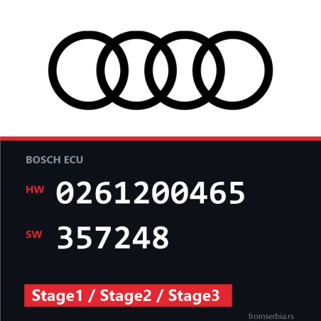 Audi S4 0261200465 357248 Stage1 / Stage2 / Stage3 tuning file