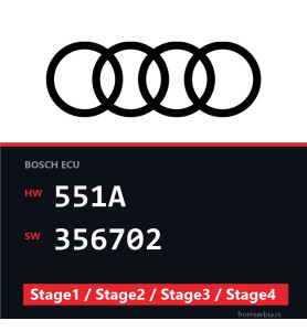 Audi S4 551A 356702 Stage1 / Stage2 / Stage3 / Stage4 tuning file