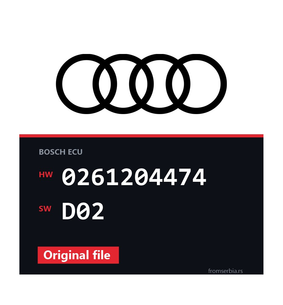 Audi S4 0261204474 D02 original ECU file