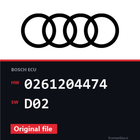 Audi S4 0261204474 D02 original ECU file