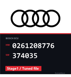 Audi S4 0261208776 374035 Stage1 / Tuned file tuning file