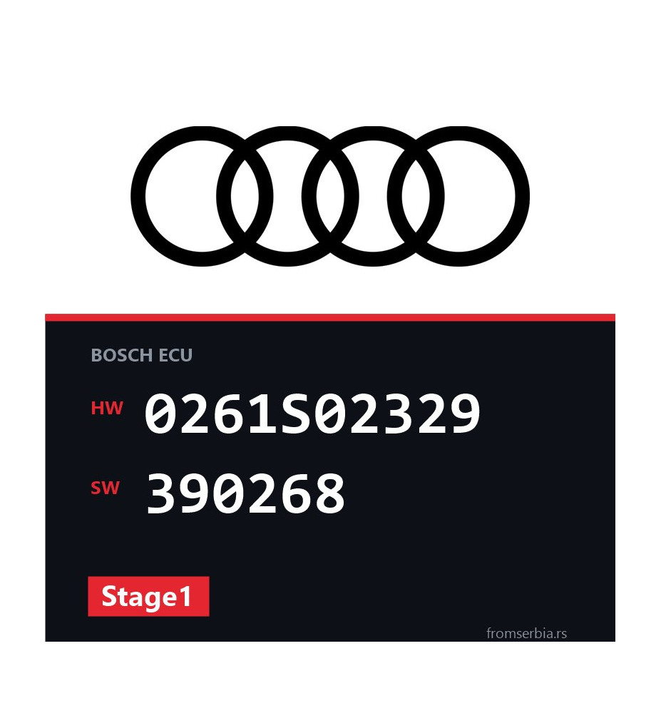 Audi S5 0261S02329 390268 Stage1 tuning file