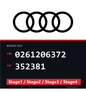 Audi 0261206372 352381 Stage1 / Stage2 / Stage3 / Stage4 file