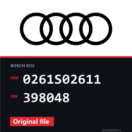 Audi S6 0261S02611 398048 original ECU file