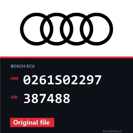 Audi S6 0261S02297 387488 original ECU file