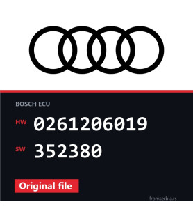 Audi S8 0261206019 352380 original ECU file