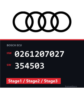 Audi TT 0261207027 354503 Stage1 / Stage2 / Stage3 tuning file