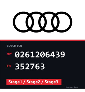 Audi TT 0261206439 352763 Stage1 / Stage2 / Stage3 tuning file
