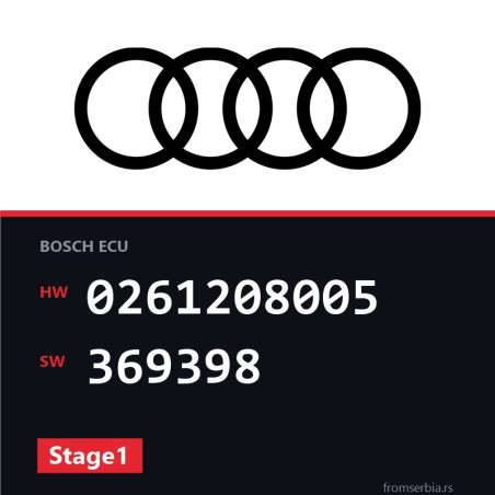 Audi TT 0261208005 369398 Stage1 tuning file