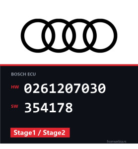 Audi TT 0261207030 354178 Stage1 / Stage2 tuning file