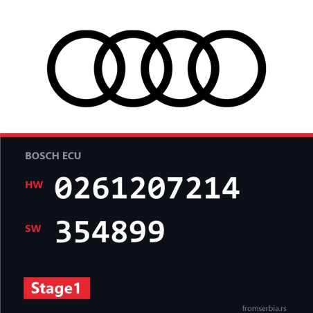 Audi TT 0261207214 354899 Stage1 tuning file