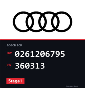 Audi TT 0261206795 360313 Stage1 tuning file